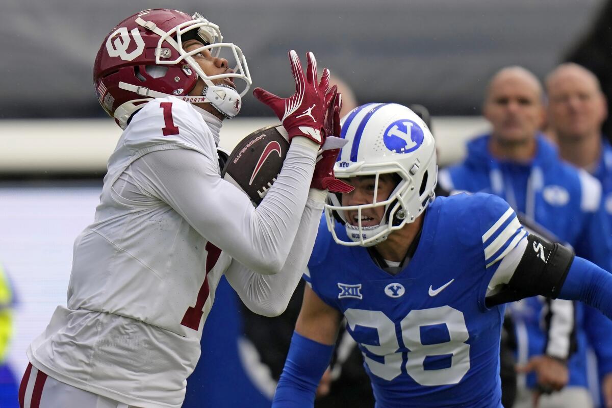 Oklahoma forces three turnovers, beats BYU 31-24 - The San Diego